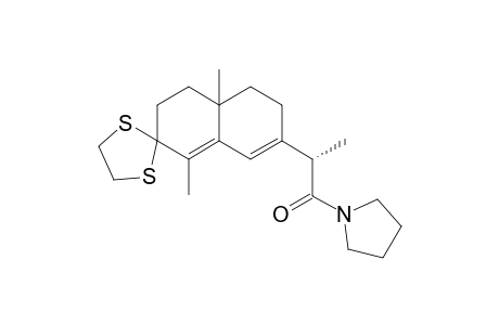 1-[(11S)-3,3-EthanedithioOxoeudesma-4,6-dien-12-oyl]pyrrolidine