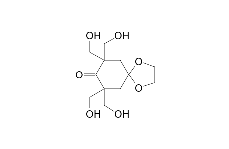 7,7,9,9-Tetrakis-hydroxymethyl-1,4-dioxa-spiro[4.5]decan-8-one
