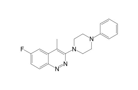 6-FLUORO-4-METHYL-3-(4-PHENYLPIPERAZIN-1-YL)-CINNOLINE