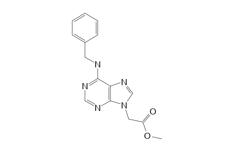 6-BENZYLAMINO-9-(METHOXYCARBONYLMETHYL)-PURINE