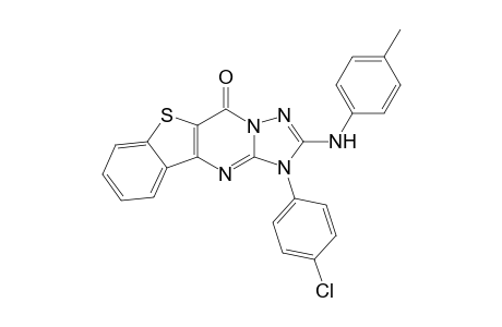 1-(4-Chlorolphenyl)-2-(4-methyl-phenylamino)-benzo[4,5]thieno[3,2-d][1,2,4]triazolo[1,5-a]pyrimidin-5(1H)-one