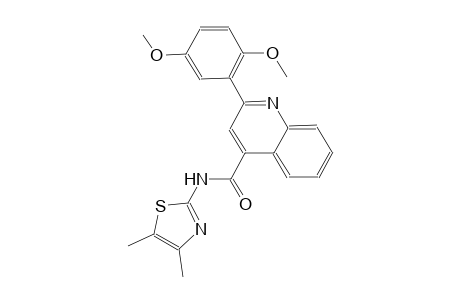 2-(2,5-dimethoxyphenyl)-N-(4,5-dimethyl-1,3-thiazol-2-yl)-4-quinolinecarboxamide