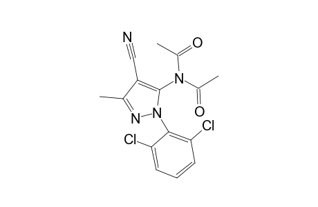 5-Amino-4-cyano-1-(2,6-dichlorophenyl)-3-methylpyrazole, N,N-diacetyl-