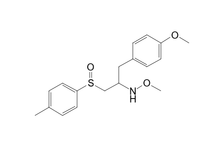 1-(p-Methoxyphenyl)-2-(methoxyamino)-3-(tolylsulfinyl)propane