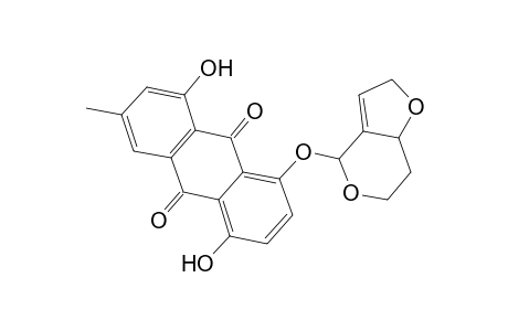 8-(2,6,7,7a-Tetrahydro-4H-furo[3,2-c]pyran-4-yloxy)-1,5-dihydroxy-3-methylanthra-9,10-quinone