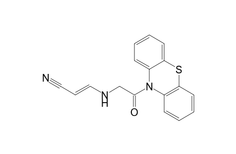 10-.alpha.-[N-(2'-cyanoethenyl)amino]acetyl-10H-phenothiazine
