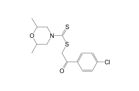 2-(4-chlorophenyl)-2-oxoethyl 2,6-dimethyl-4-morpholinecarbodithioate