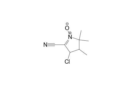 2H-Pyrrole-5-carbonitrile, 4-chloro-3,4-dihydro-2,2,3-trimethyl-, 1-oxide