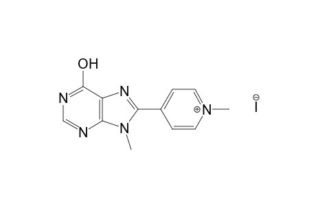 1-methyl-4-(9-methylhypoxanthin-8-yl)pyridinium iodide