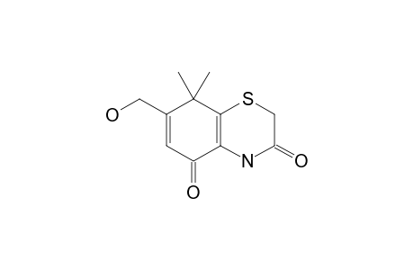 XANTHIAZONE;7-HYDROXYMETHYL-8,8-DIMETHYL-4,8-DIHYDROBENZO-[1,4]-THIAZINE-3,5-DIONE