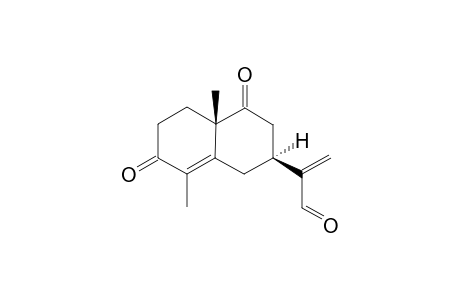 Eudesma-4,11(13)-diene-7.alpha.H-3,9,12-trione