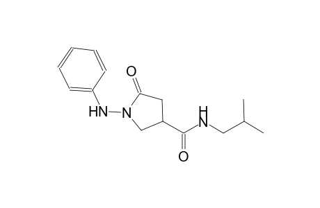 3-pyrrolidinecarboxamide, N-(2-methylpropyl)-5-oxo-1-(phenylamino)-