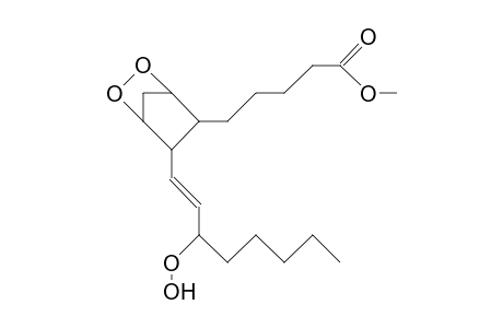 3-(4-Methoxycarbonyl-butyl)-cis-2-(3(R)-hydroperoxy-1(E)-octen-1-yl)-cis-5,cis-6-dioxa-bicyclo(2.2.1)heptane