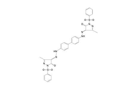 3-METHYL-1-(PHENYLSULFONYL)PYRAZOLE-4,5-DIONE, 4,4'-[(4,4'-BIPHENYLENE)DIHYDRAZONE]