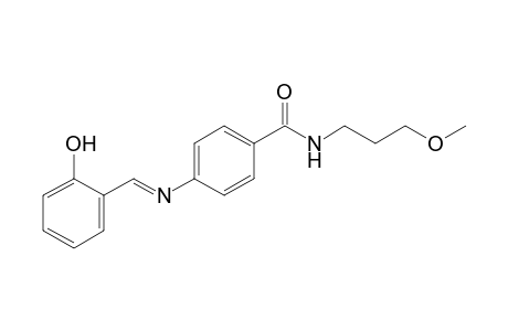 N-(3-methoxypropyl)-p-(salicylideneamino)benzamide