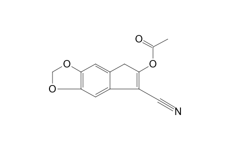 ACETIC ACID, ESTER WITH 6-HYDROXYINDENO[5,6-d]-1,3-DIOXOLE-5-CARBONITRILE