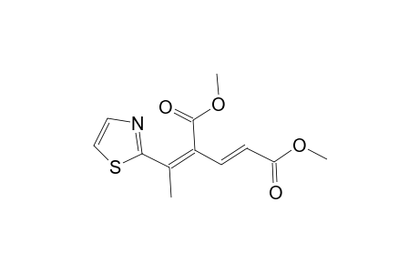 Methyl (2E,4Z) and (2E,4E)-4-methoxycarbonyl-5-(2-thiazolyl)-2,4-hexadienoate