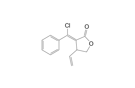 3-(.alpha.-Chlorobenzylidene)-4-(ethenyl)-tetrahydrofuran-2-one
