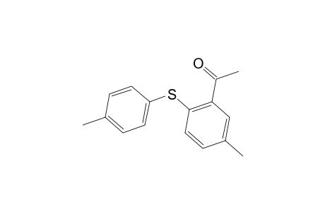 1-[5-methyl-2-(p-tolylsulfanyl)phenyl]ethanone