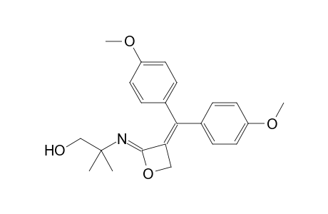 2-[3-Bis(p-methoxyphenyl)methyleneoxetan-2-ylideneamino]-2-methylpropan-1-ol