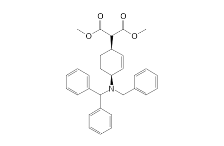 2-[(1R,4S)-4-(Benzhydryl-benzyl-amino)-cyclohex-2-enyl]-malonic acid dmethyl ester