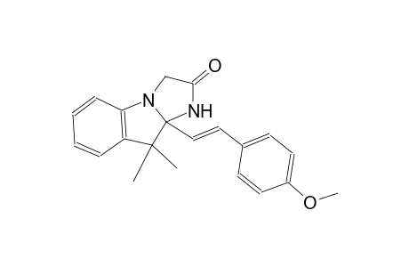 9a-[(E)-2-(4-methoxyphenyl)ethenyl]-9,9-dimethyl-9,9a-dihydro-1H-imidazo[1,2-a]indol-2(3H)-one