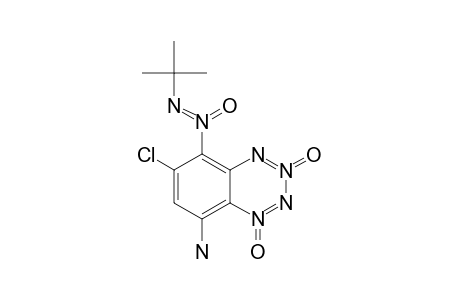 8-AMINO-5-(TERT.-BUTYL-NNO-AZOXY)-6-CHLOROBENZO-1,2,3,4-TETRAZINE-1,3-DI-N-OXIDE