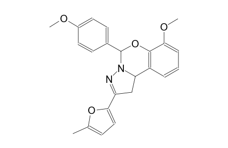 pyrazolo[1,5-c][1,3]benzoxazine, 1,10b-dihydro-7-methoxy-5-(4-methoxyphenyl)-2-(5-methyl-2-furanyl)-
