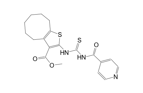 methyl 2-{[(isonicotinoylamino)carbothioyl]amino}-4,5,6,7,8,9-hexahydrocycloocta[b]thiophene-3-carboxylate