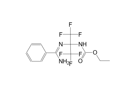 carbamic acid, [1-[[(Z)-aminophenylmethylidene]amino]-2,2,2-trifluoro-1-(trifluoromethyl)ethyl]-, ethyl ester