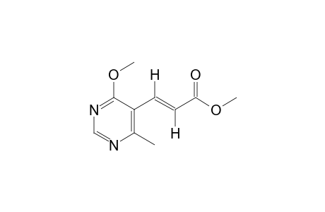 (E)-4-methoxy-6-methyl-5-pyrimidineacrylic acid, methyl ester