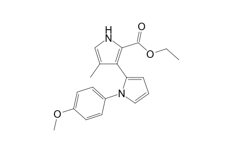 3-[1-(4-methoxyphenyl)-2-pyrrolyl]-4-methyl-1H-pyrrole-2-carboxylic acid ethyl ester
