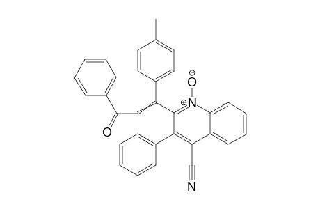 4-cyano-2-(3-oxo-3-phenyl-1-p-tolylprop-1-enyl)-3-phenylquinoline 1-oxide