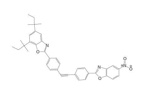Benzoxazole, 5,7-bis(1,1-dimethylpropyl)-2-[4-[2-[4-(5-nitro-2-benzoxazolyl)phenyl]ethynyl]phenyl]-