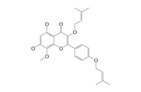 5,7-DIHYDROXY-8-METHOXY-3,4'-DI-(3-METHYLBUT-2-ENYLOXY)-FLAVONE