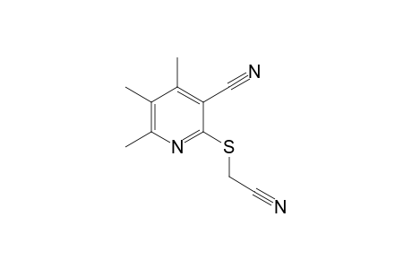 2-[(cyanomethyl)sulfanyl]-4,5,6-trimethylnicotinonitrile