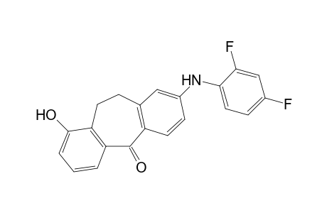 8-(2,4-Difluorophenylamino)-1-hydroxy-10,11-dihydro-dibenzo[a,d]cyclohepten-5-one