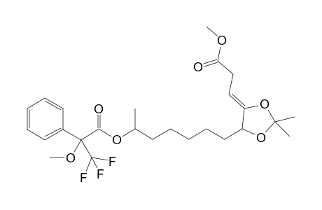 (S)-(-)-Benzeneacetic acid, .alpha.-methoxy-,.alpha.-(trifluoromethyl)-, 6-[5-(3-methoxy-3-oxo-1-propenyl)-2,2-dimethyl-1,3-dioxolan-4-yl)-1-methylhexyl ester