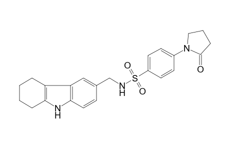 4-(2-ketopyrrolidino)-N-(6,7,8,9-tetrahydro-5H-carbazol-3-ylmethyl)benzenesulfonamide