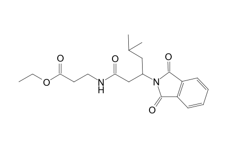 Ethyl 3-{[3'-(1'',3''-dioxo-1'',3''-dihydro-2H-isoindol-2''-yl)-5'-methylhexanoyl]amino}-propanoate