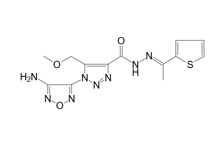 1-(4-amino-1,2,5-oxadiazol-3-yl)-5-(methoxymethyl)-N-[(E)-1-(2-thienyl)ethylideneamino]triazole-4-carboxamide