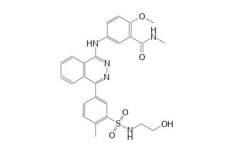 5-{[4-(3-{[(2-hydroxyethyl)amino]sulfonyl}-4-methylphenyl)-1-phthalazinyl]amino}-2-methoxy-N-methylbenzamide