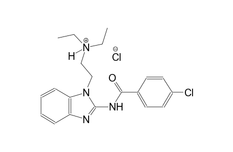 2-{2-[(4-chlorobenzoyl)amino]-1H-benzimidazol-1-yl}-N,N-diethylethanaminium chloride