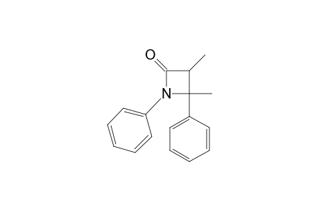 1,4-Diphenyl-3,4-dimethyl-1-aza-cyclobutan-2-one