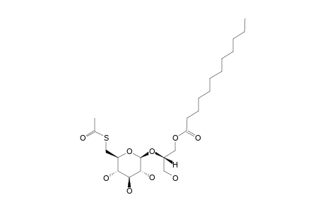 2-O-(6-DEOXY-6-THIOACETYL-BETA-D-GLUCOPYRANOSYL)-1-O-DODECANOYL-SN-GLYCEROL