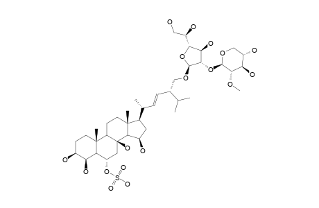 ACODONTASTEROSIDE-A;(22-E,24-R)-28-O-[METHYL-BETA-XYLOPYRANOSYL-(1->2)-BETA-GALACTOFURANOSYL]-24-METHYL-5-ALPHA-CHOLEST-22-ENE-3-BETA,4-BETA,6-ALPH