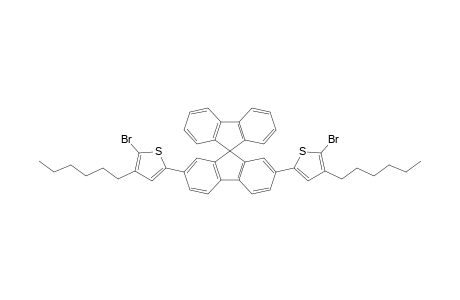 2-bromanyl-5-[7'-(5-bromanyl-4-hexyl-thiophen-2-yl)-9,9'-spirobi[fluorene]-2'-yl]-3-hexyl-thiophene