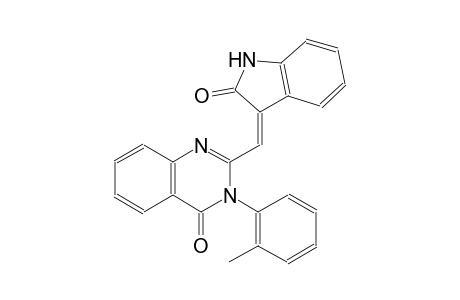 3-(2-methylphenyl)-2-[(Z)-(2-oxo-1,2-dihydro-3H-indol-3-ylidene)methyl]-4(3H)-quinazolinone