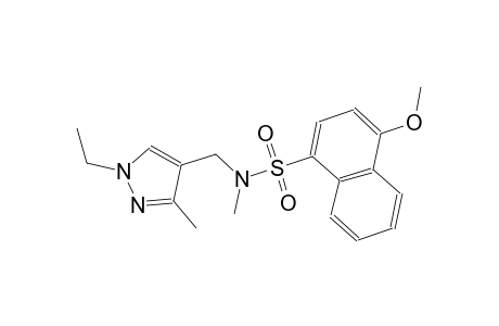 N-[(1-ethyl-3-methyl-1H-pyrazol-4-yl)methyl]-4-methoxy-N-methyl-1-naphthalenesulfonamide