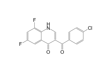 4(1H)-quinolinone, 3-(4-chlorobenzoyl)-6,8-difluoro-